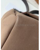 HERMES Herbag PM 31 Brown Canvas with Dark Brown Calfskin Leather & PHW – Shoulder Bag Type (Stamp Y - Year 2020)