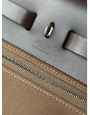 HERMES Herbag PM 31 Brown Canvas with Dark Brown Calfskin Leather & PHW – Shoulder Bag Type (Stamp Y - Year 2020)