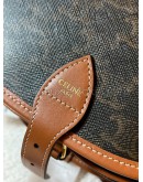 CELINE Medium Folco Crossbody Bag in Triomphe Canvas & Calfskin – GHW