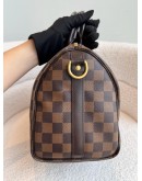 LOUIS VUITTON Damier Ebene Speedy Bandouliere 25 Handbag – GHW (Microchip)