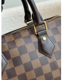 LOUIS VUITTON Damier Ebene Speedy Bandouliere 25 Handbag – GHW (Microchip)
