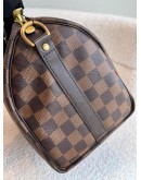 LOUIS VUITTON Damier Ebene Speedy Bandouliere 25 Handbag – GHW (Microchip)