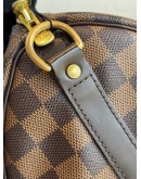 LOUIS VUITTON Damier Ebene Speedy Bandouliere 25 Handbag – GHW (Microchip)