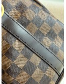 LOUIS VUITTON Damier Ebene Speedy Bandouliere 25 Handbag – GHW (Microchip)