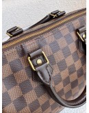 LOUIS VUITTON Damier Ebene Speedy Bandouliere 25 Handbag – GHW (Microchip)