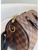LOUIS VUITTON Damier Ebene Speedy Bandouliere 25 Handbag – GHW (Microchip)