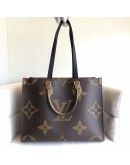 LOUIS VUITTON Monogram OnTheGo MM Tote Bag – GHW (Microchip)