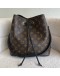 LOUIS VUITTON Monogram NeoNoe MM Drawstring Bucket Bag in Black – GHW (Microchip)