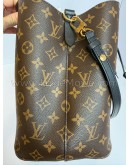 LOUIS VUITTON Monogram NeoNoe MM Drawstring Bucket Bag in Black – GHW (Microchip)