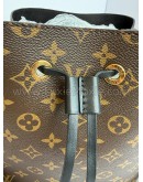 LOUIS VUITTON Monogram NeoNoe MM Drawstring Bucket Bag in Black – GHW (Microchip)