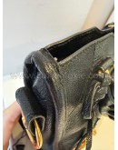 BALENCIAGA Mini City Bag with Shoulder Strap in Black Calfskin – GHW