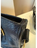 BALENCIAGA Mini City Bag with Shoulder Strap in Black Calfskin – GHW