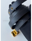 CHRISTIAN DIOR 30 Montaigne Bag in Blue Oblique Jacquard - Antique Gold Hardware (Year 2021)