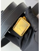 CHRISTIAN DIOR 30 Montaigne Bag in Blue Oblique Jacquard - Antique Gold Hardware (Year 2021)