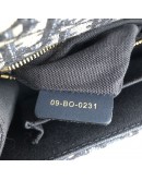 CHRISTIAN DIOR 30 Montaigne Bag in Blue Oblique Jacquard - Antique Gold Hardware (Year 2021)