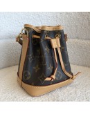 LOUIS VUITTON Monogram Nano Noe Bucket Bag with Shoulder Strap – GHW (Microchip) 