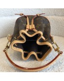 LOUIS VUITTON Monogram Nano Noe Bucket Bag with Shoulder Strap – GHW (Microchip) 