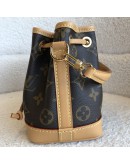 LOUIS VUITTON Monogram Nano Noe Bucket Bag with Shoulder Strap – GHW (Microchip) 