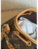 LOUIS VUITTON Monogram Nano Noe Bucket Bag with Shoulder Strap – GHW (Microchip) 