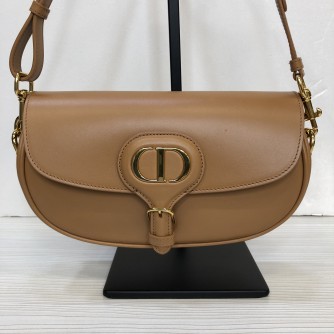 CHRISTIAN DIOR Bobby East-West Bag in Amber Box Calfskin - GHW