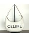 CELINE Medium Ava Shoulder Bag in White Calfskin - SHW