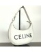 CELINE Medium Ava Shoulder Bag in White Calfskin - SHW