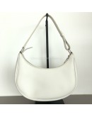 CELINE Medium Ava Shoulder Bag in White Calfskin - SHW