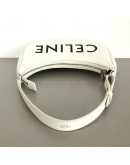 CELINE Medium Ava Shoulder Bag in White Calfskin - SHW