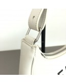 CELINE Medium Ava Shoulder Bag in White Calfskin - SHW