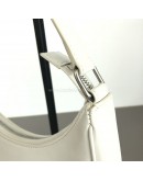 CELINE Medium Ava Shoulder Bag in White Calfskin - SHW