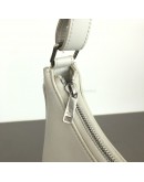 CELINE Medium Ava Shoulder Bag in White Calfskin - SHW