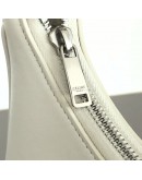 CELINE Medium Ava Shoulder Bag in White Calfskin - SHW