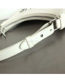 CELINE Medium Ava Shoulder Bag in White Calfskin - SHW
