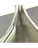 CELINE Medium Ava Shoulder Bag in White Calfskin - SHW