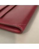 HERMES Kelly Long Wallet in Maroon Box Calf Leather – PHW (Stamp Square O – Year 2011)