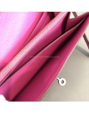 HERMES Kelly Long Wallet in Maroon Box Calf Leather – PHW (Stamp Square O – Year 2011)