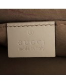 GUCCI Sylvie Mini Chain Bag in White Calfskin with Ribbon Strap – GHW