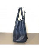 CHANEL Blue Calfskin Large Tote Bag with Inner Pochette – SHW (17 Series – Year 2012)