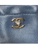 CHANEL Blue Calfskin Large Tote Bag with Inner Pochette – SHW (17 Series – Year 2012)