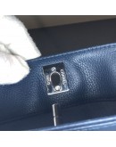 CHANEL Blue Calfskin Large Tote Bag with Inner Pochette – SHW (17 Series – Year 2012)