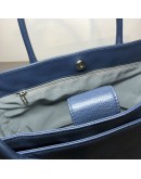 CHANEL Blue Calfskin Large Tote Bag with Inner Pochette – SHW (17 Series – Year 2012)