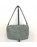 ALEXANDER WANG Heiress Pouch Bag in Green Crystal Mesh – SHW