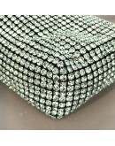 ALEXANDER WANG Heiress Pouch Bag in Green Crystal Mesh – SHW