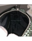 ALEXANDER WANG Heiress Pouch Bag in Green Crystal Mesh – SHW