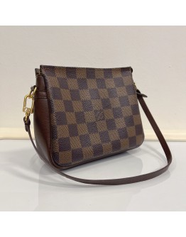 LOUIS VUITTON Damier Ebene Trousse Pochette Handbag – GHW