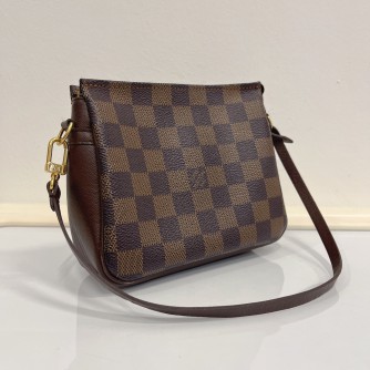 LOUIS VUITTON Damier Ebene Trousse Pochette Handbag – GHW