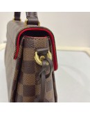 LOUIS VUITTON Damier Ebene Croisette Handbag with Shoulder Strap – GHW (Microchip New Model)
