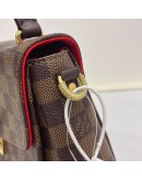 LOUIS VUITTON Damier Ebene Croisette Handbag with Shoulder Strap – GHW (Microchip New Model)