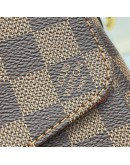 LOUIS VUITTON Damier Ebene Croisette Handbag with Shoulder Strap – GHW (Microchip New Model)
