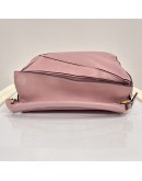 LOEWE Medium Puzzle Edge Bag in Pink Classic Calfskin with Shoulder Strap – GHW